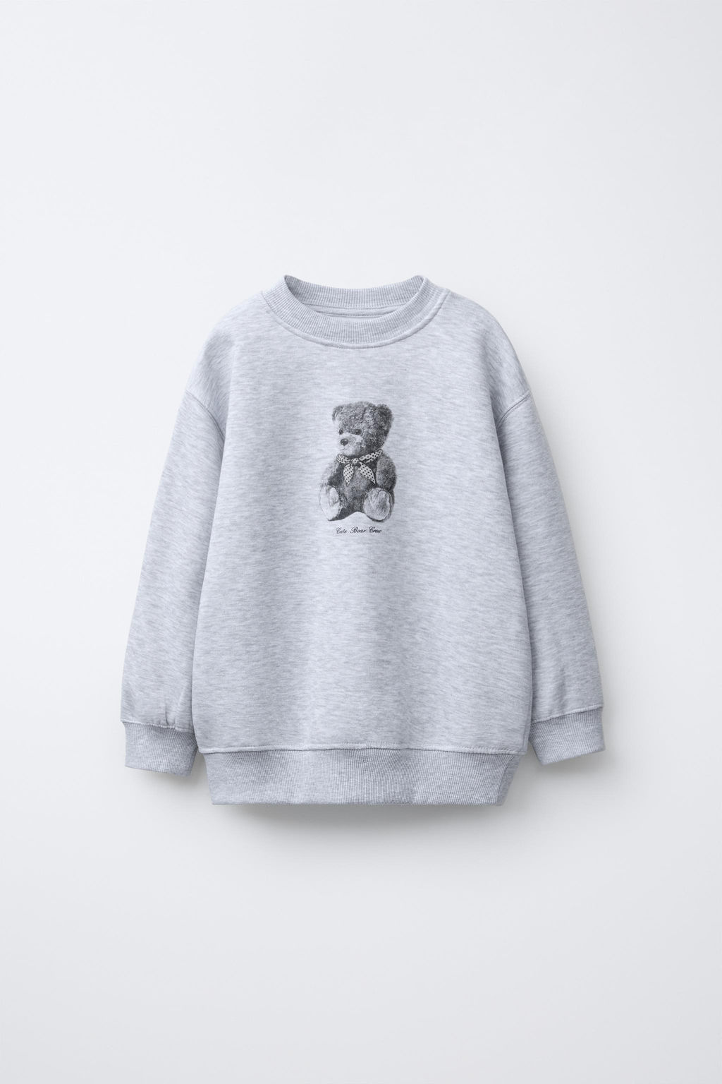 SUDADERA ESTAMPADO OSO / Gris vigor? - Zara фото 3