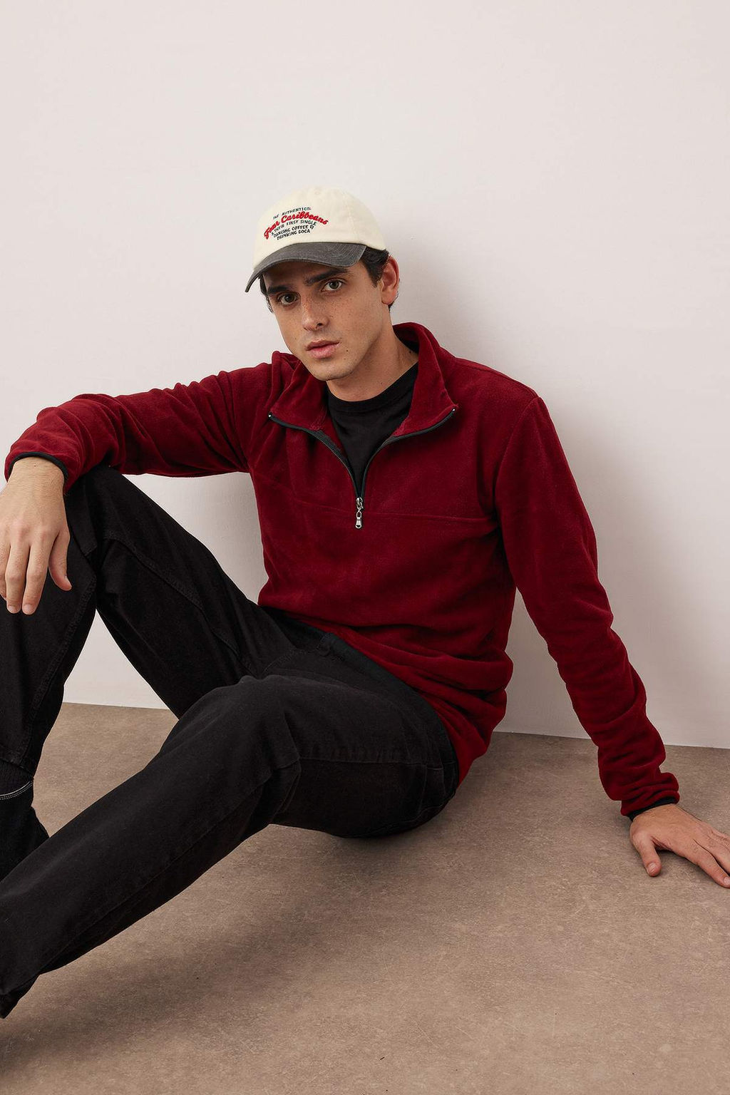 Siyah Regular/Normal Kesim Dik Yaka Fermuarl? Dikis Detayl? Polar Sweatshirt TMNAW26SW00036 - Trendyolmilla фото 28