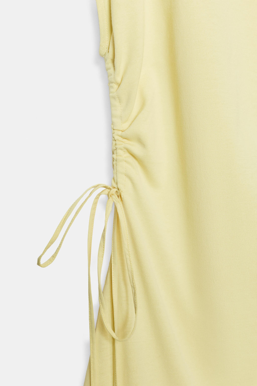 VESTIDO ASIM?TRICO FRUNCES / Amarillo - Zara фото 9