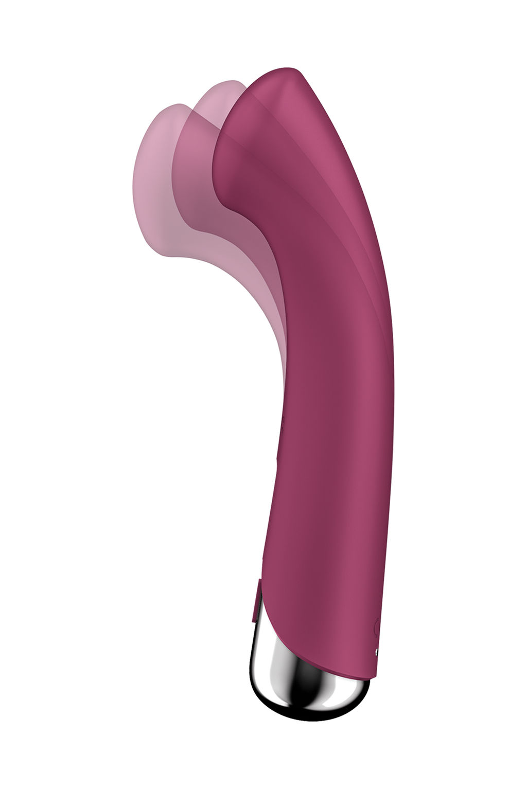 Вибратор для точки G с ротацией Satisfyer Spinning G-Spot 1, силикон, бордовый, 16,8 см