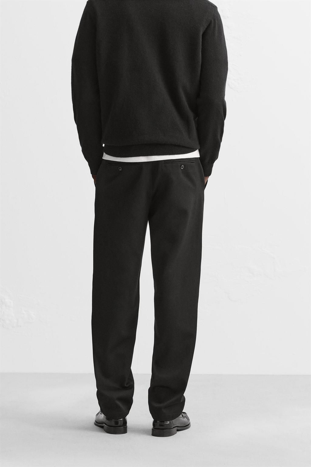 COTTON - WOOL TROUSERS - Zara фото 3