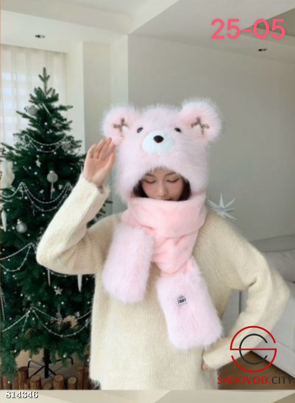 Шапка с отворотом и с ушками - Bruno фото 2