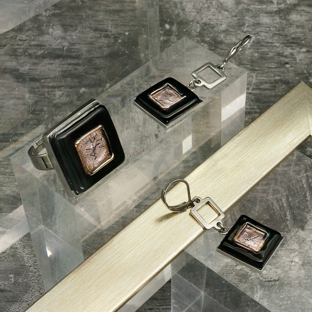 Серьги из муранского стекла MATRIX LS2974 - Vloes фото 9