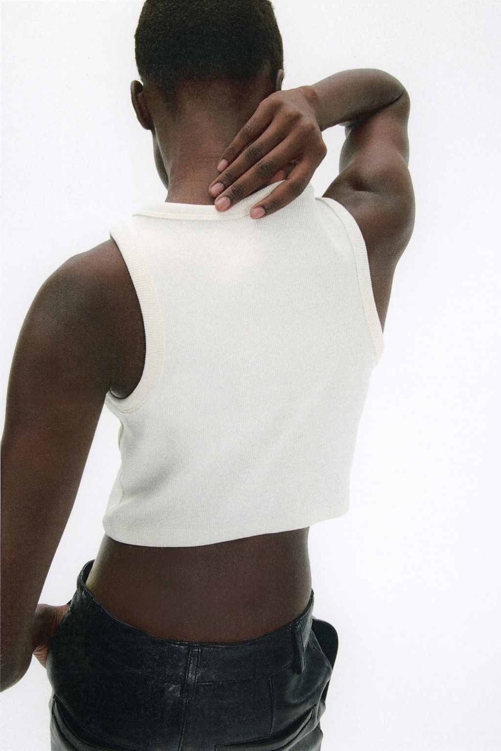 Camiseta cropped sin mangas - H&m фото 2