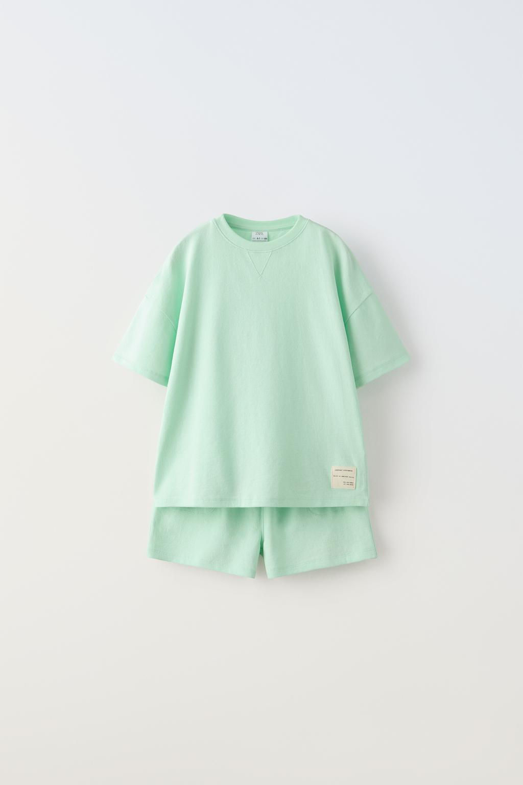 ETIKETLI T-SHIRT VE BERMUDA SORT TAKIM - Zara фото 6