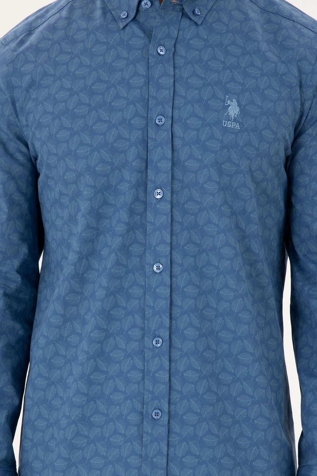 Мужская темно-синяя рубашка с длинным рукавом Неожиданная скидка в корзине - U.s. polo assn фото 6