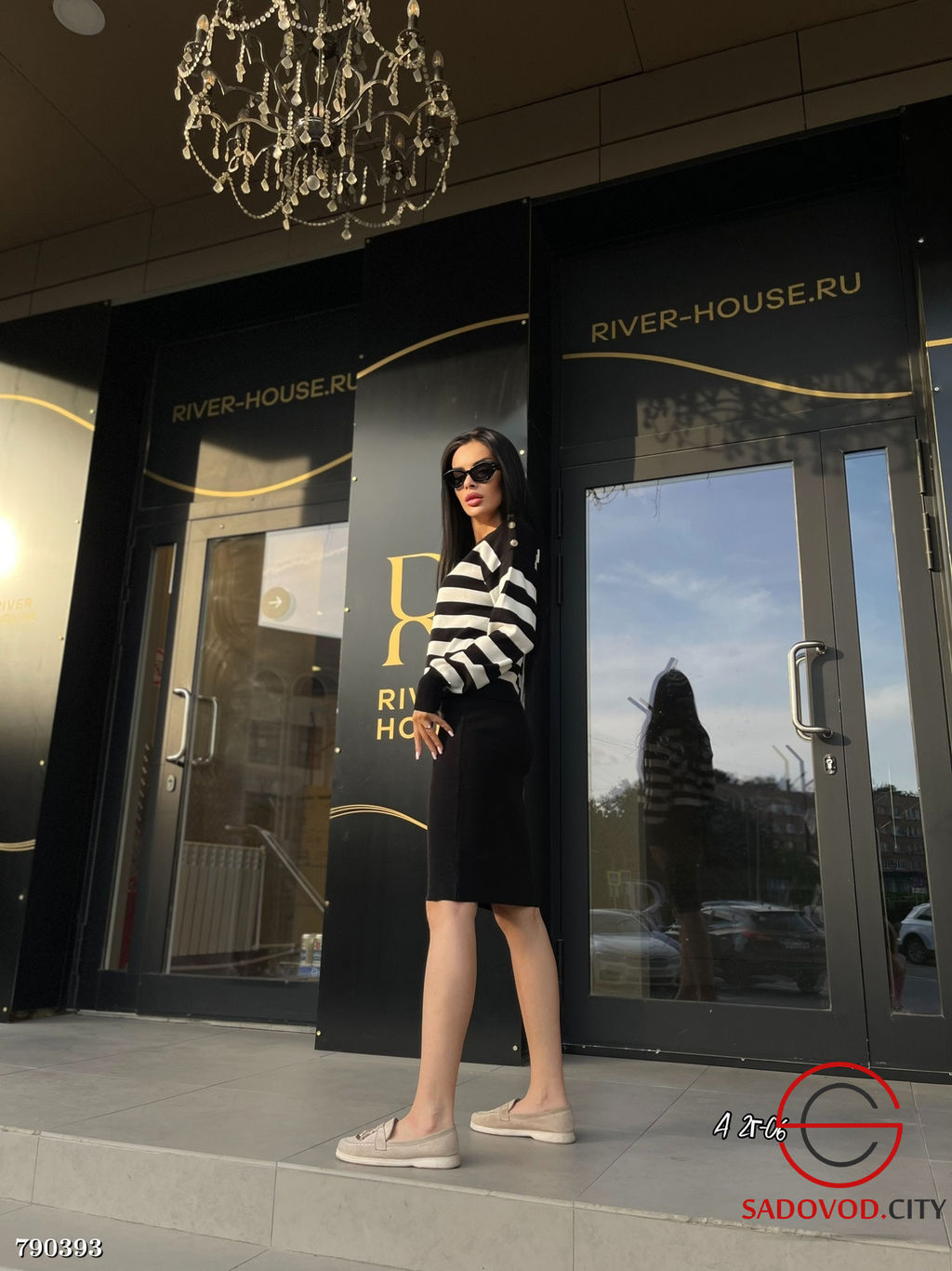 Женское платье с кофтой в полоску - Bruno фото 5