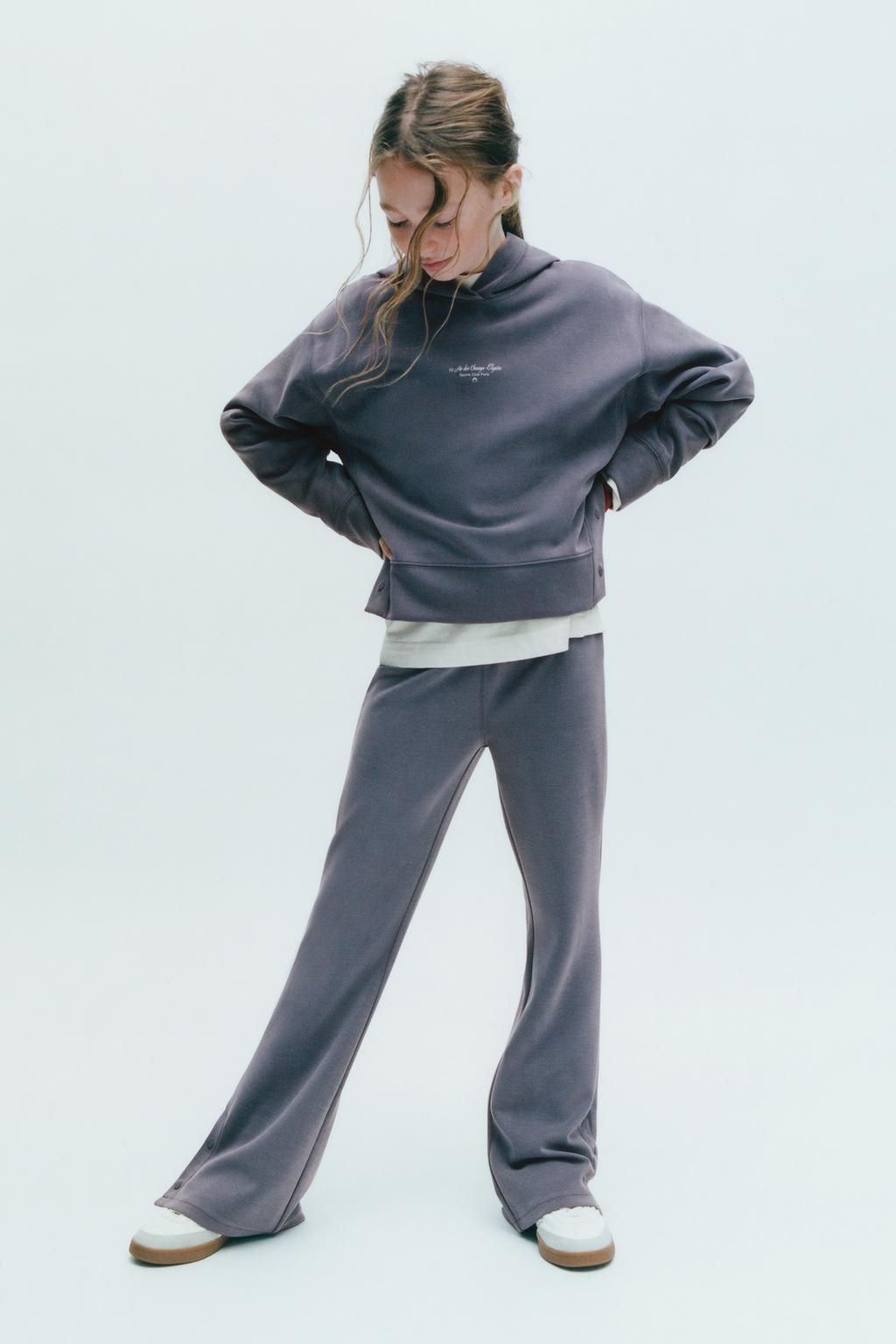 BELL BOTTOM LEGGINGS WITH BUTTONS - Zara фото 5