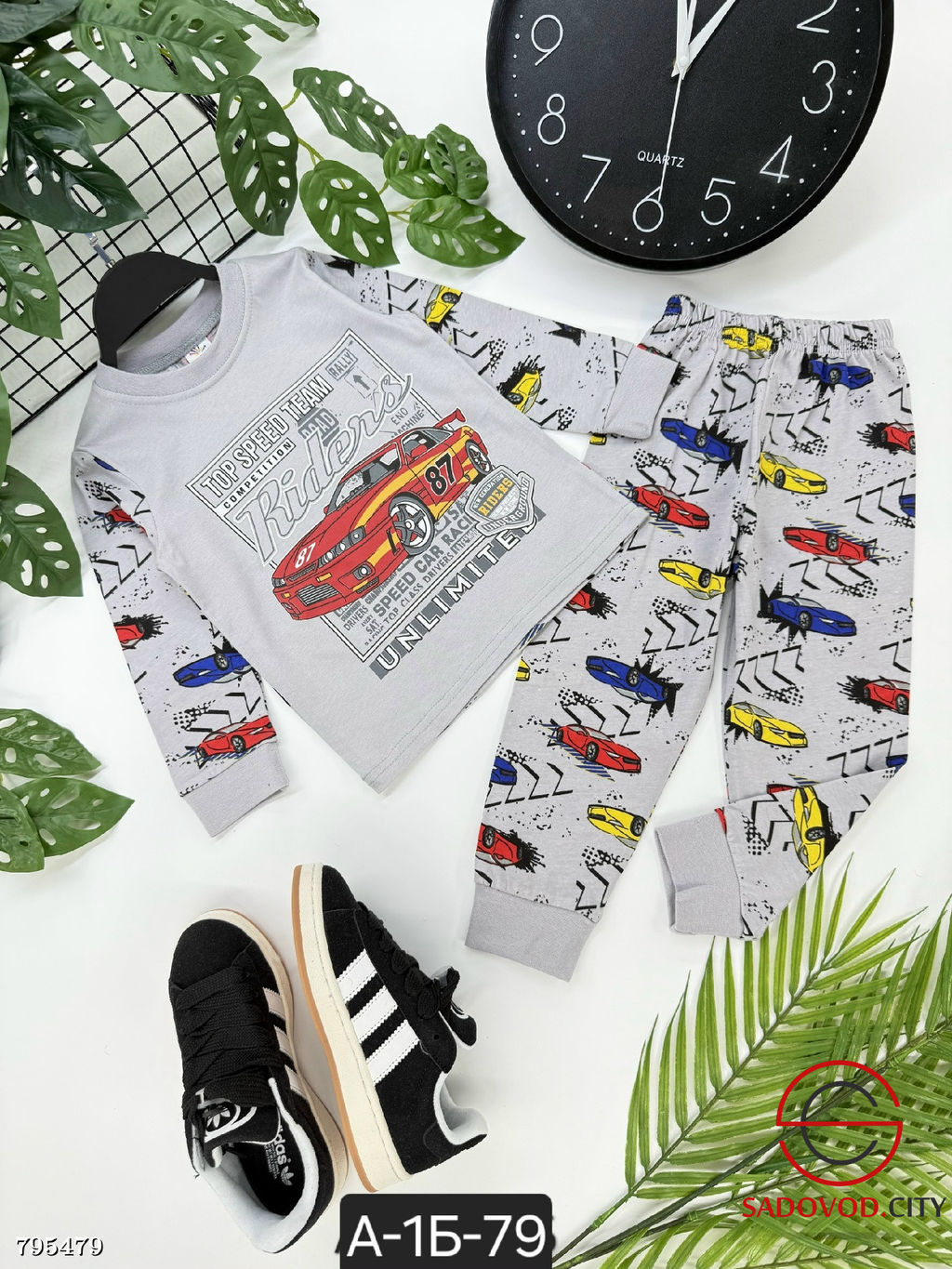 Пижама для девочки и мальчика с рисунком