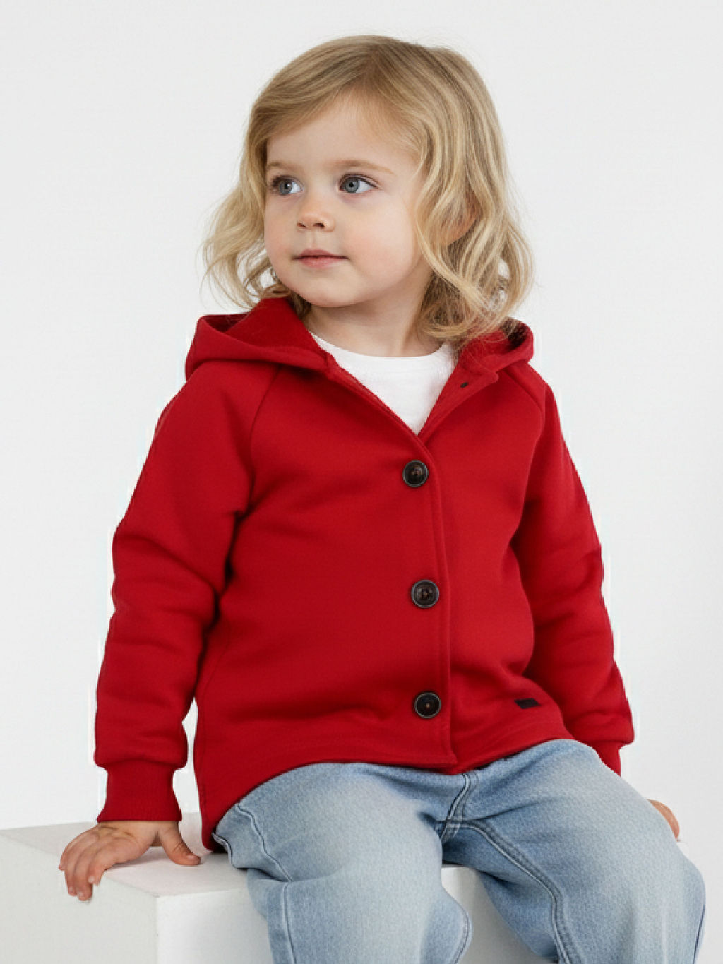 Толстовка на пуговицах 22-0235 черный - Mini maxi фото 12