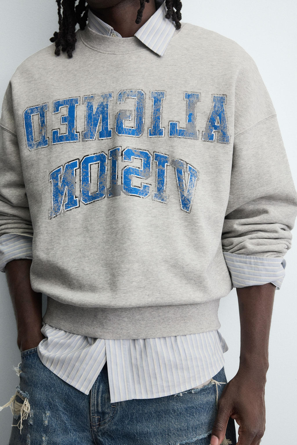 VARISTY PRINT CREWNECK SWEATSHIRT - Zara фото 5