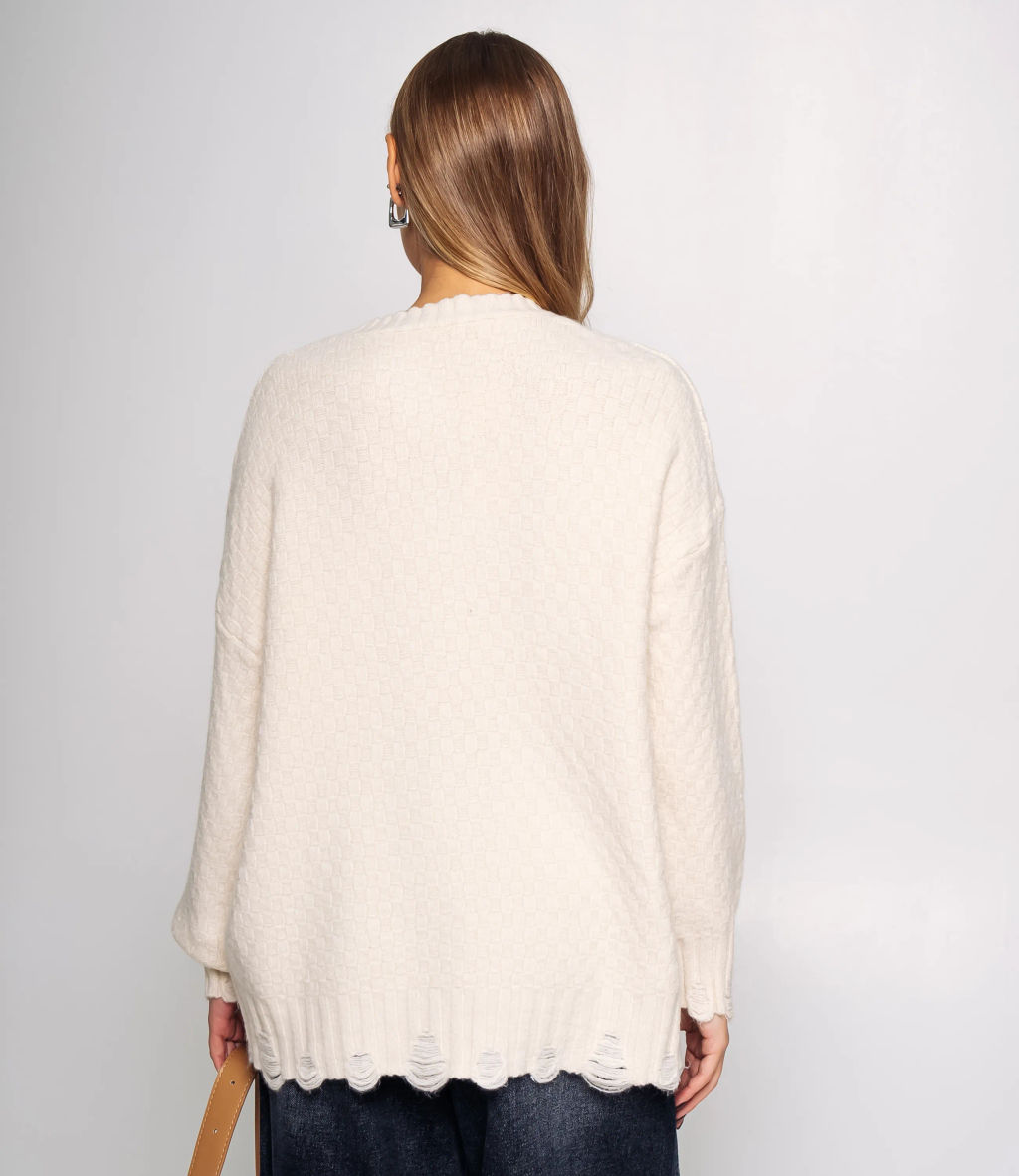 Джемпер #КТ6138 (1), светло-бежевый - Dommod фото 3