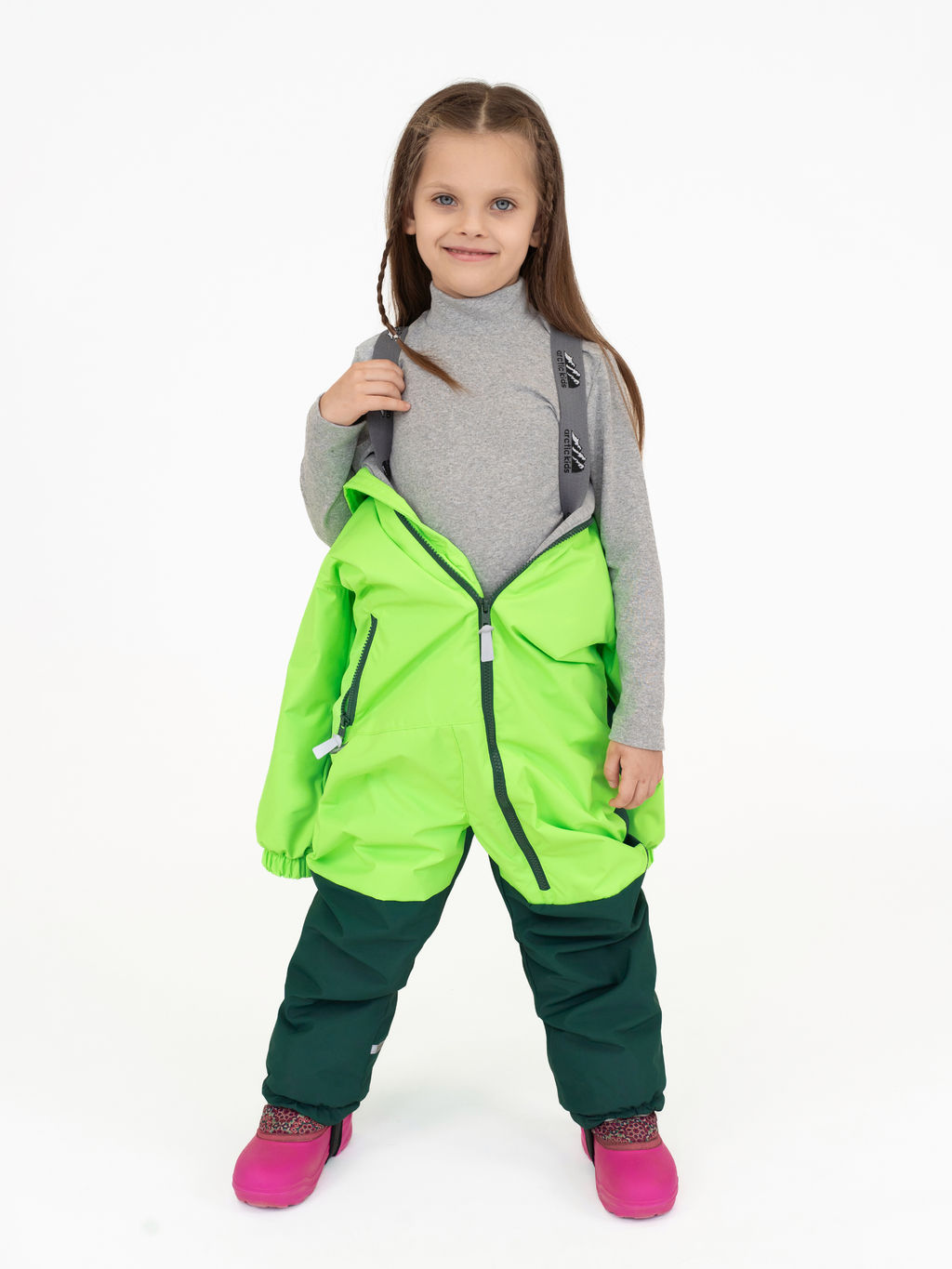 Комбинезон демисезонный яблоко зеленый - Arctic kids фото 55