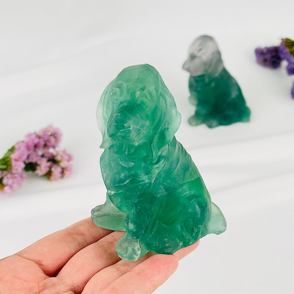 Фигурка Собака из Флюорита