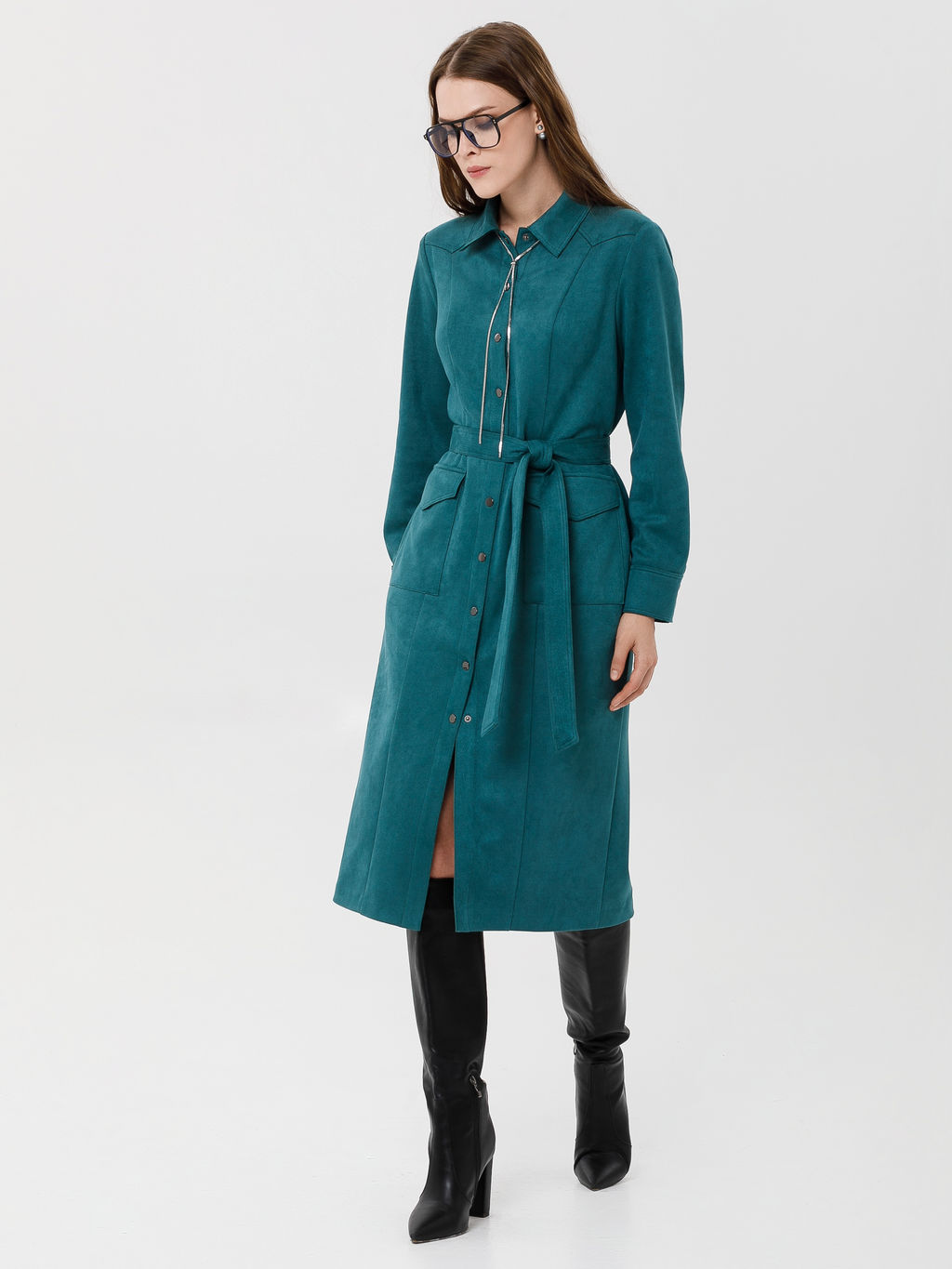 Платье из искусственной замши - Stilla фото 3