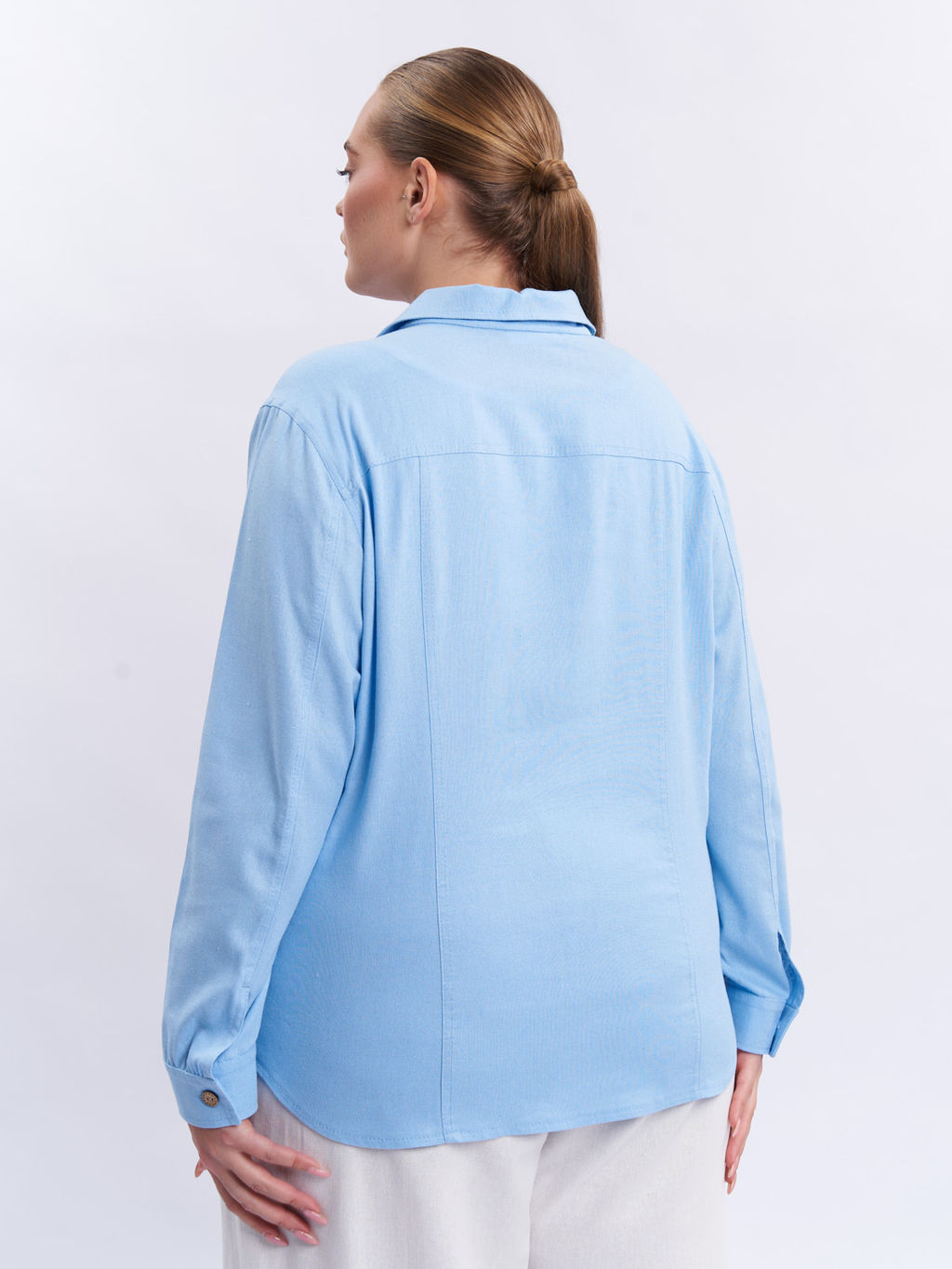 Рубашка льняная BL59152BLU13 - Артесса фото 7