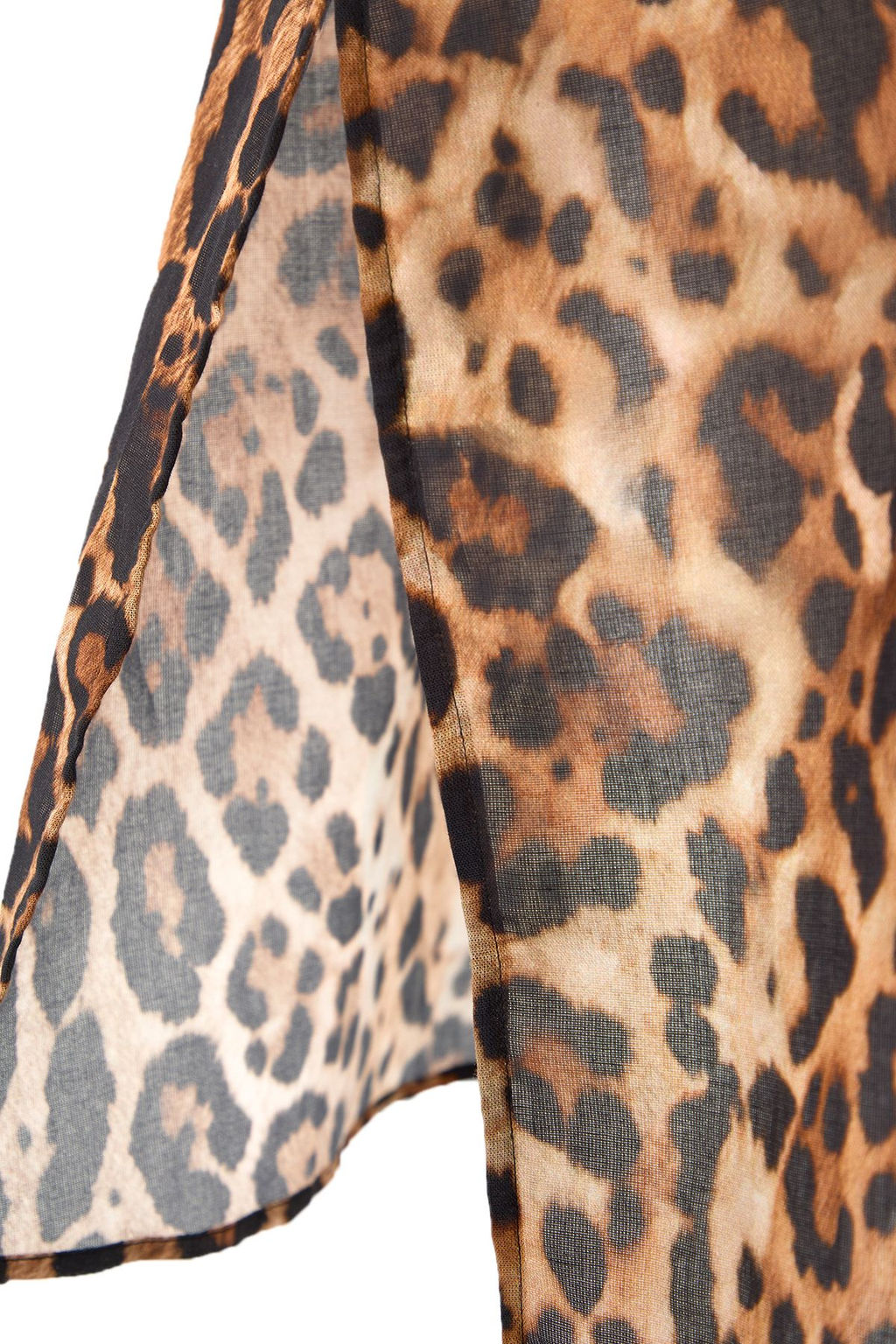 Leopar Desenli Dokuma %100 Pamuk Plaj Midi Elbise TBESS25EL00014 - Trendyolmilla фото 6