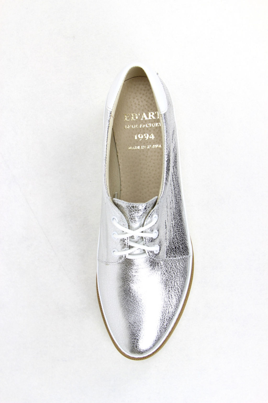 Туфли полуботинки 103.manw.silver/white