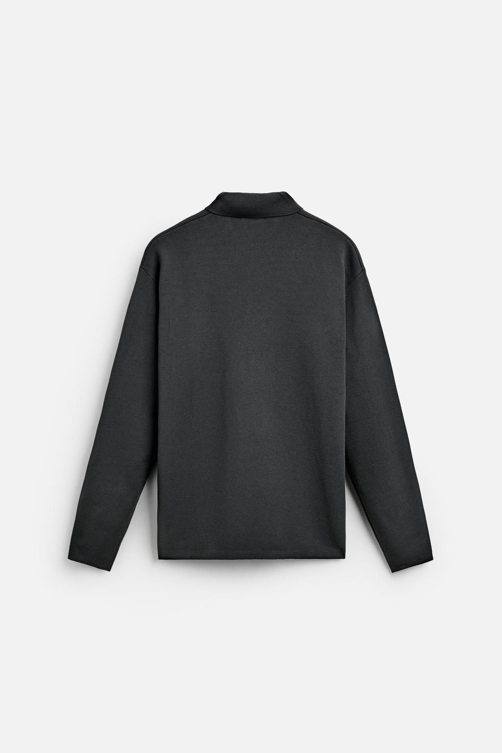 VISCOSE BLEND KNIT POLO SHIRT - Zara фото 7