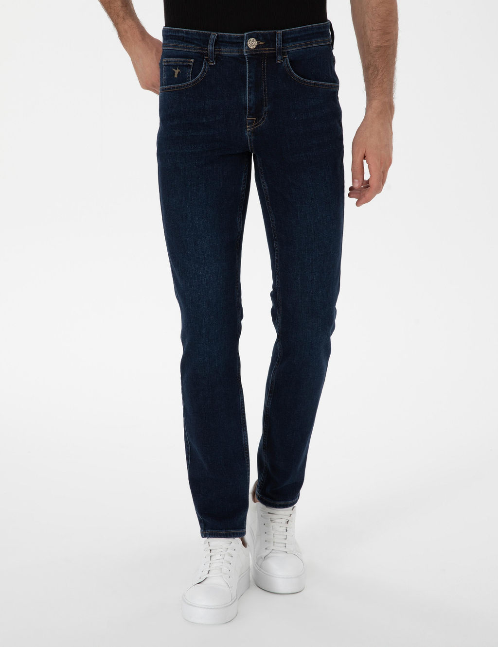 Koyu Mavi Slim Fit Jean Pantolon - Cacharel фото 2
