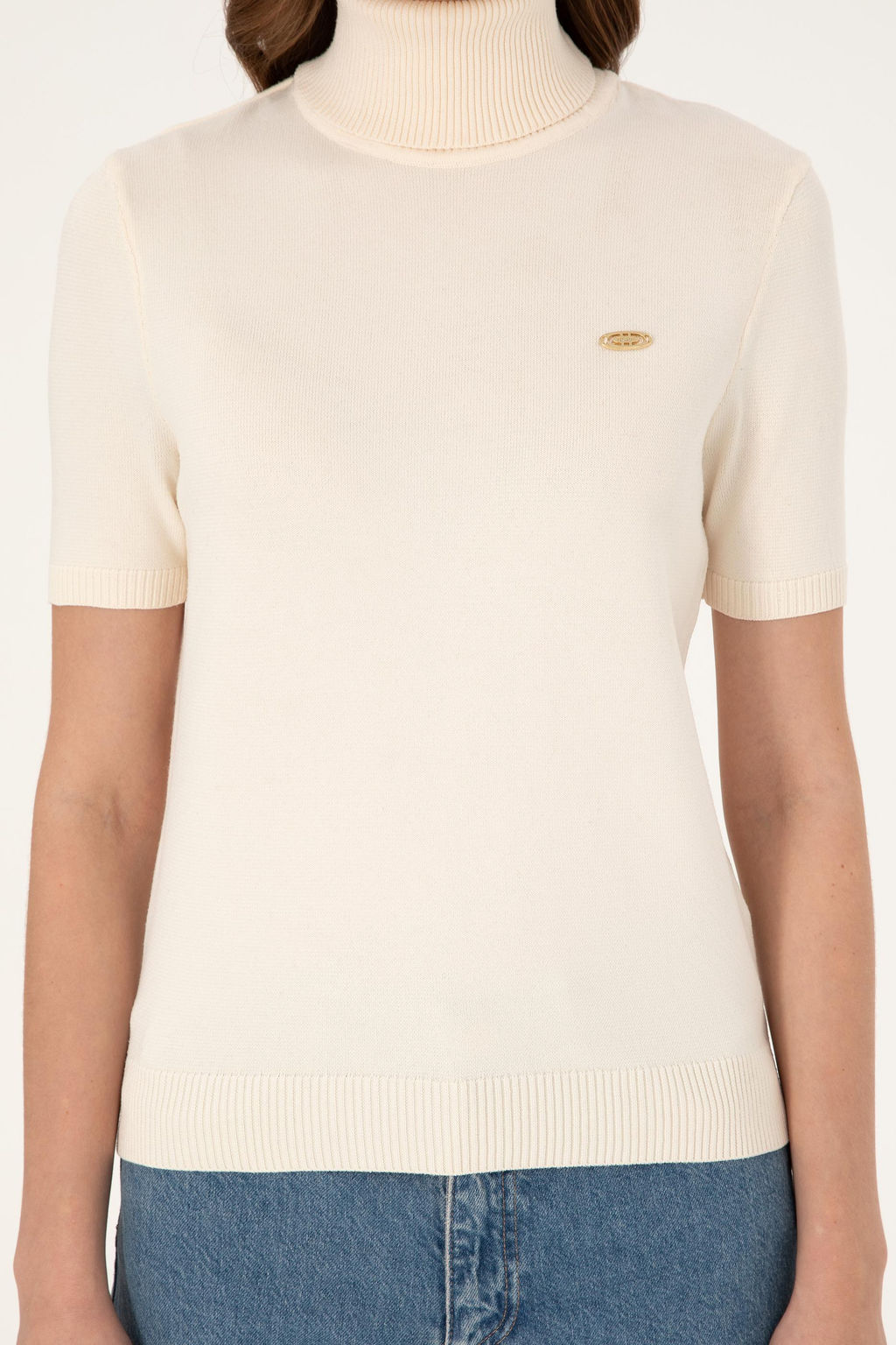 Женская белая водолазка Неожиданная скидка в корзине - U.s. polo assn фото 6