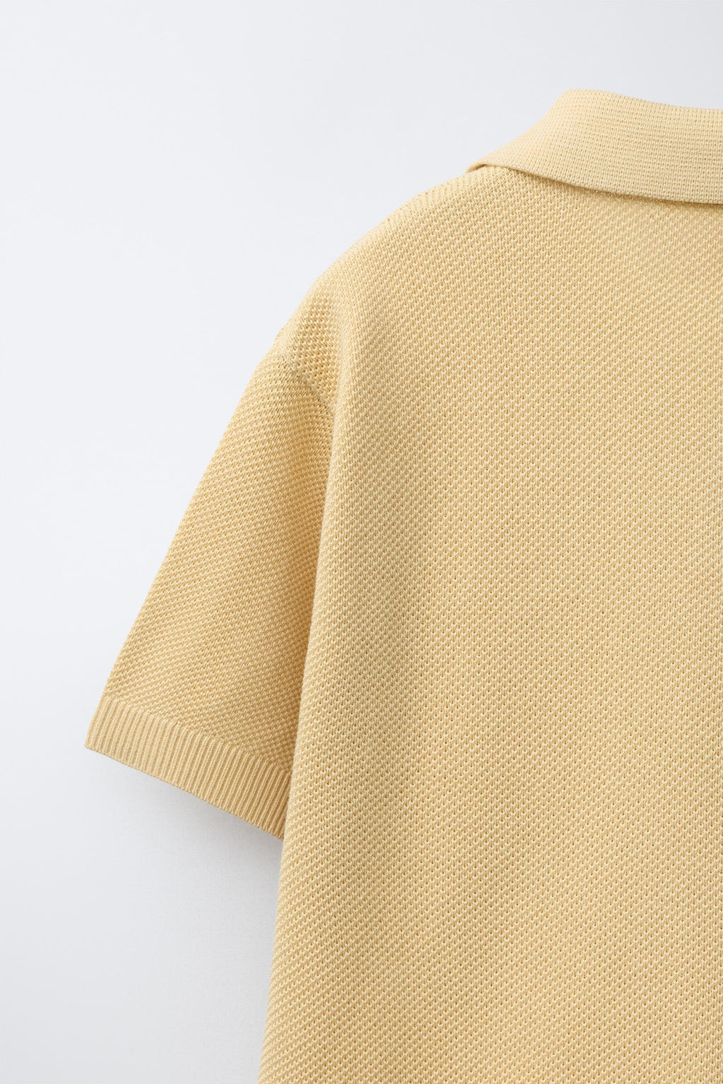 POLO PUNTO PIQU? / Amarillo claro - Zara фото 7