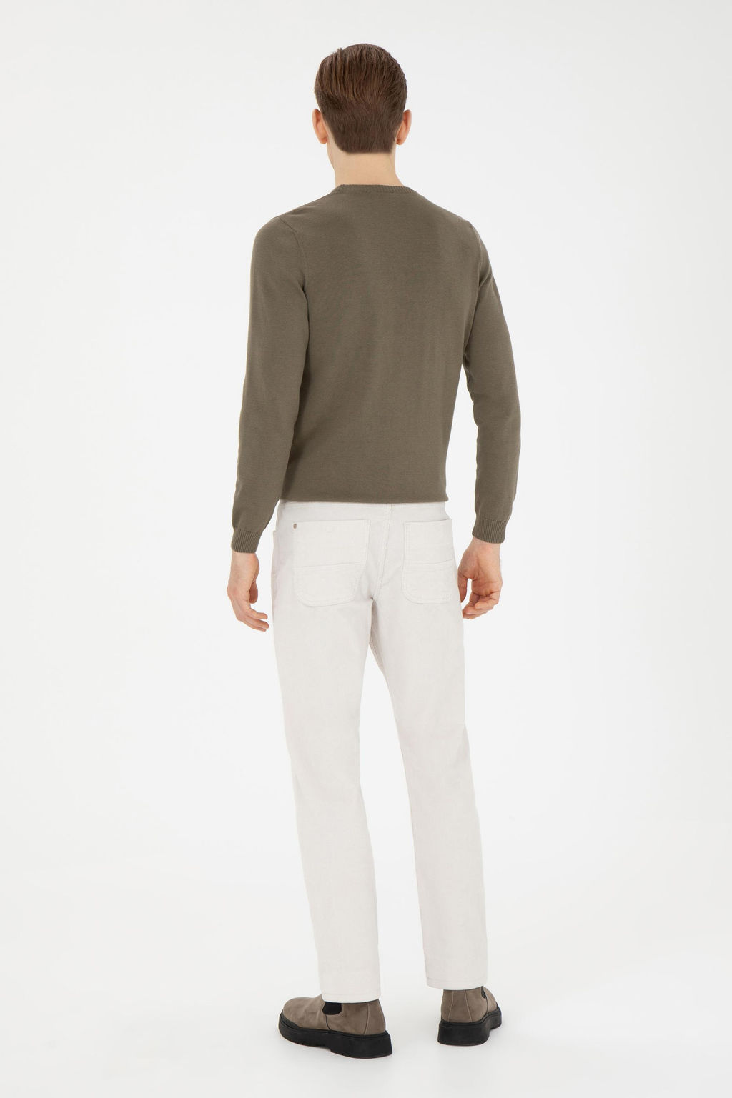 Erkek Regular Fit Ta_ Kanvas Pantolon