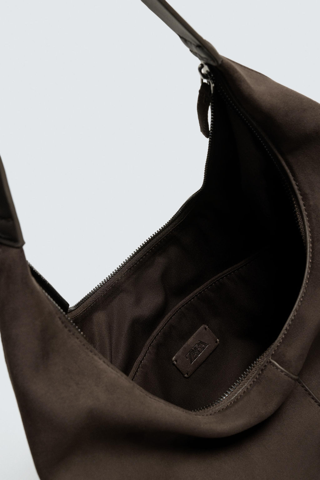 BOLSO SHOPPER LISO / Marr?n - Zara фото 7