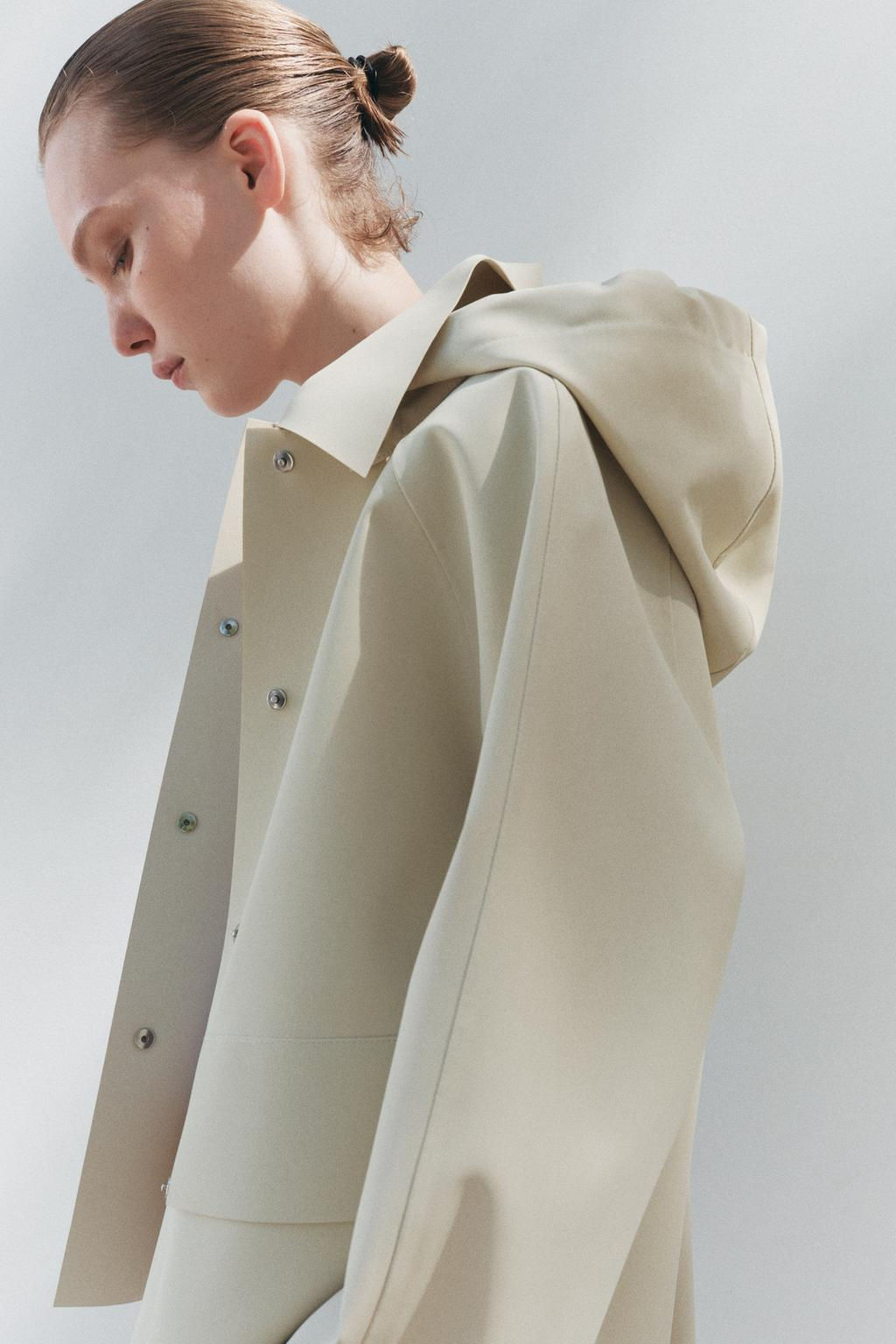 ZW COLLECTION WATER-RESISTANT RUBBERISED JACKET - Zara фото 2