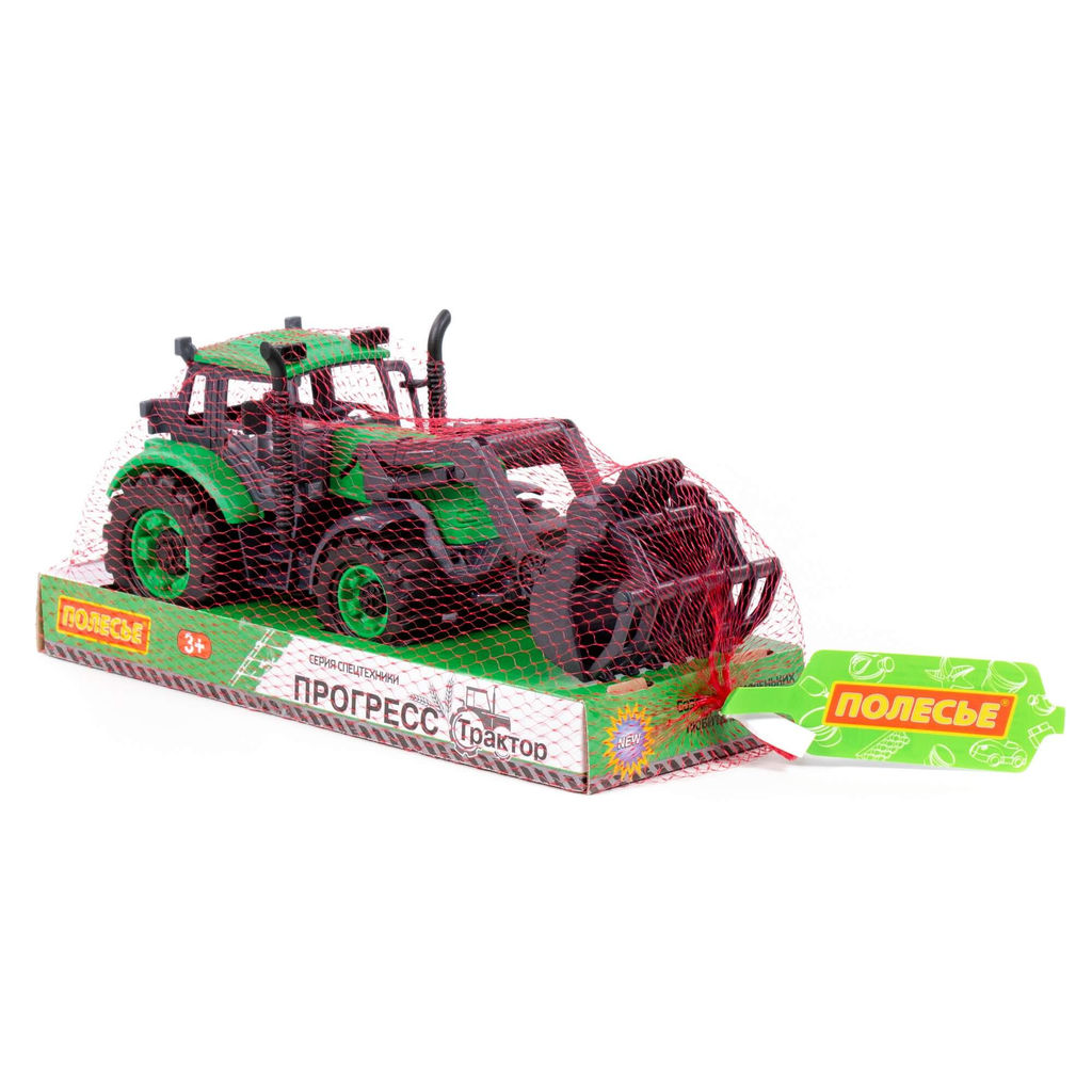 Погрузчик Прогресс сельскохозяйственный инерционный (зелёный) (в лотке) - Полесье фото 9