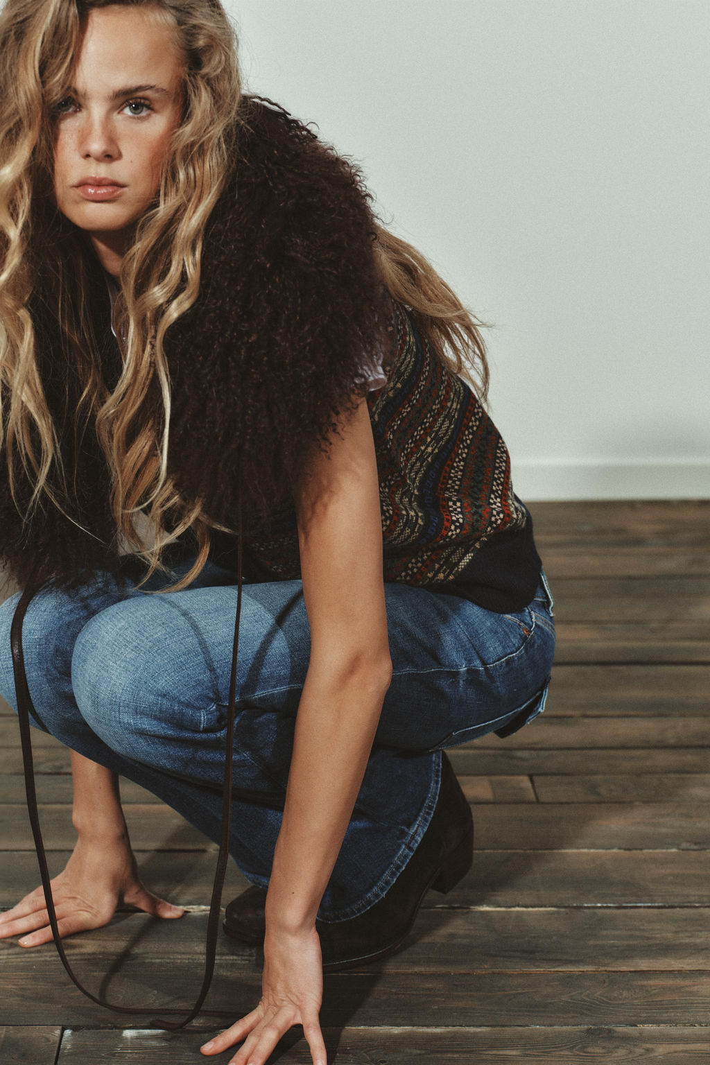 JACQUARD KNIT WOOL BLEND WAISTCOAT - Zara фото 2