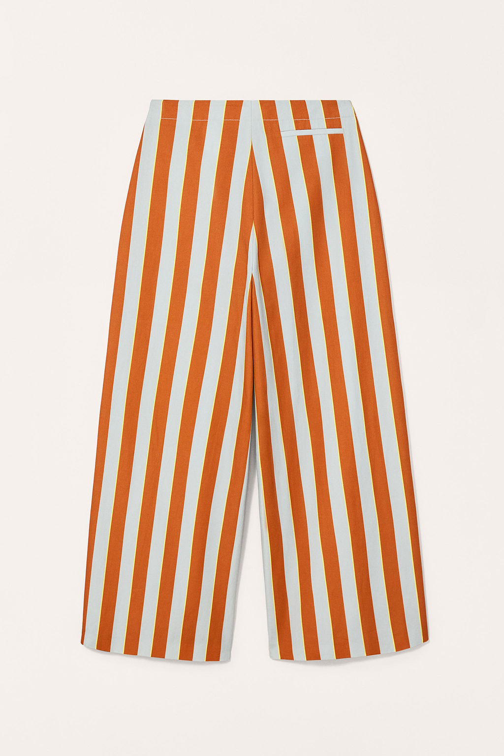 LIMITED EDITION STRIPED WIDE-LEG TROUSERS