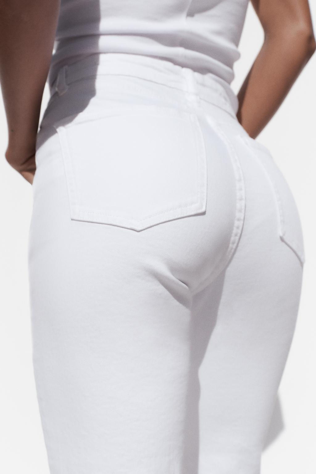 TRF CROPPED FLARE HIGH-WAIST JEANS - Zara фото 23