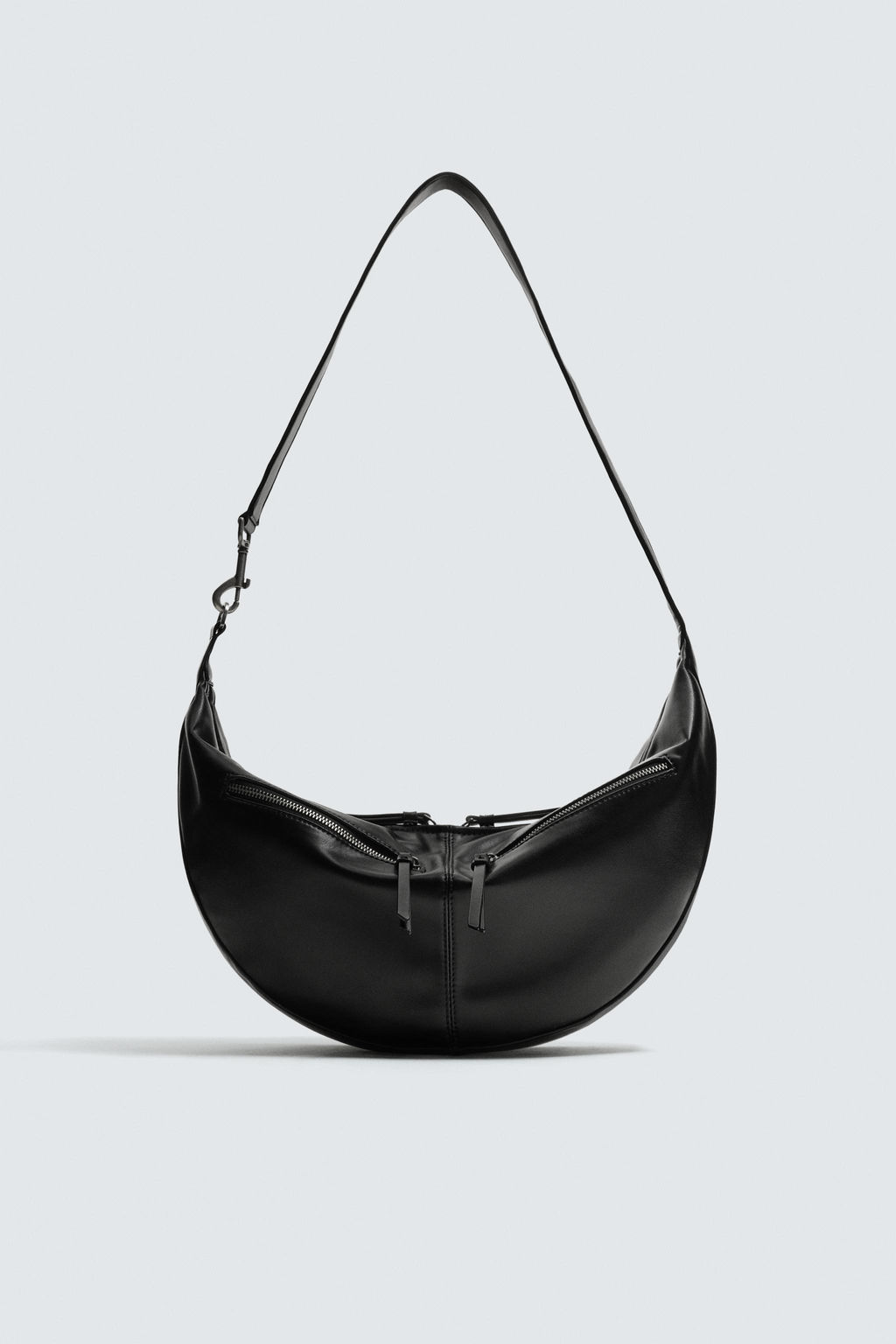 BOLSO HOMBRO PESPUNTES / Negro - Zara фото 3