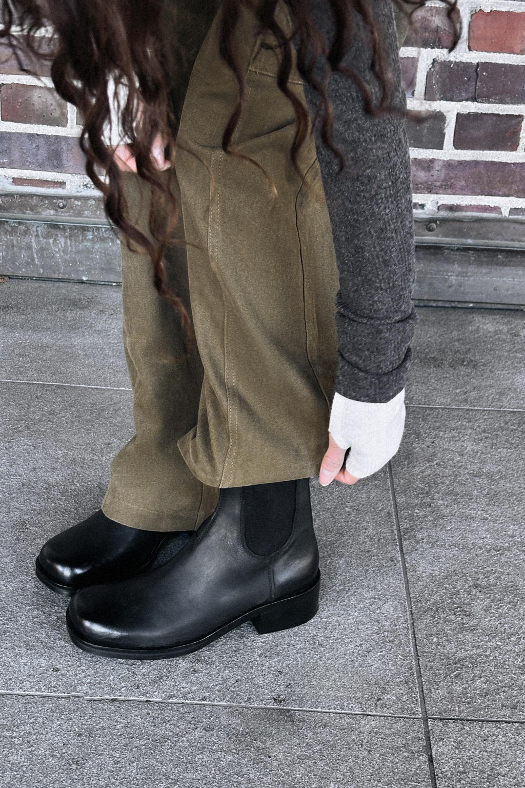 LEATHER ANKLE BOOTS WITH ELASTIC SIDES