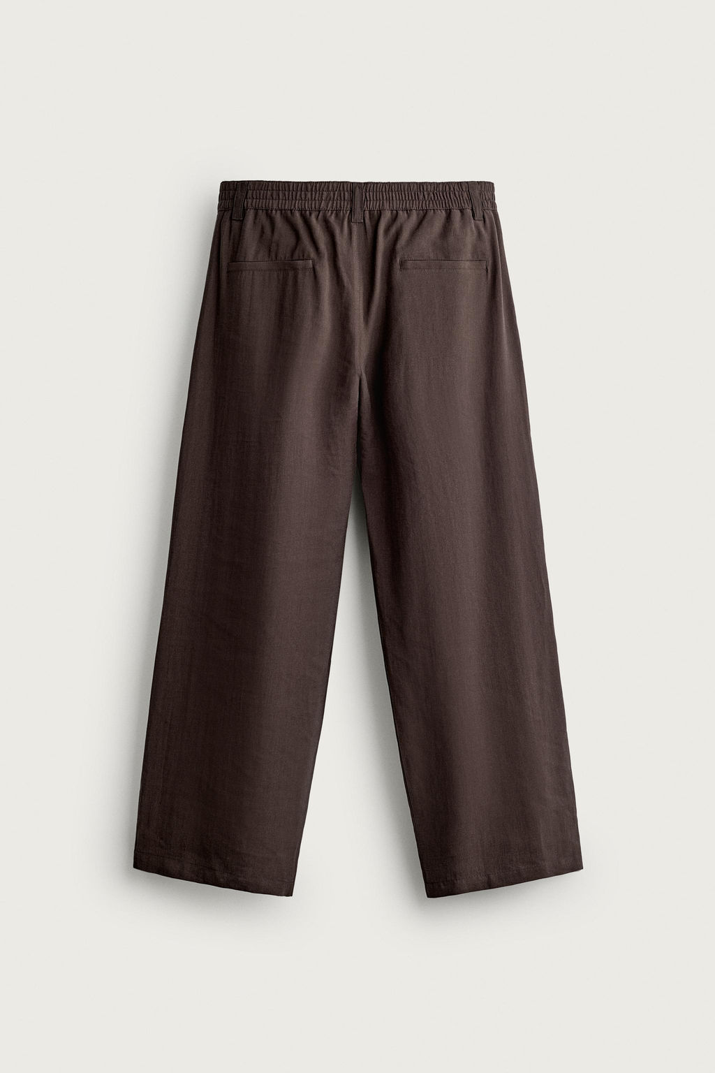 PANTAL?N FLUIDO PLIEGUES LATERALES / Marr?n - Zara фото 11