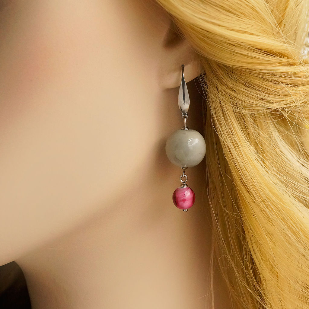 Серьги из муранского стекла FLEUR LS2004 - Vloes фото 3