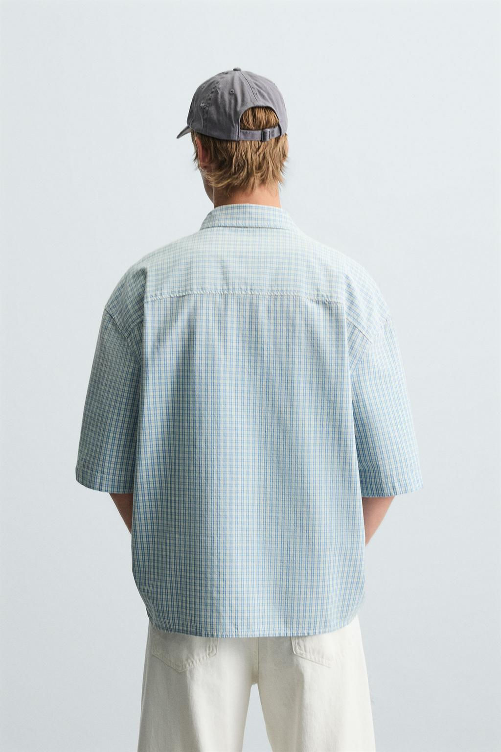 RELAXED FIT CHECK SHIRT - Zara фото 3
