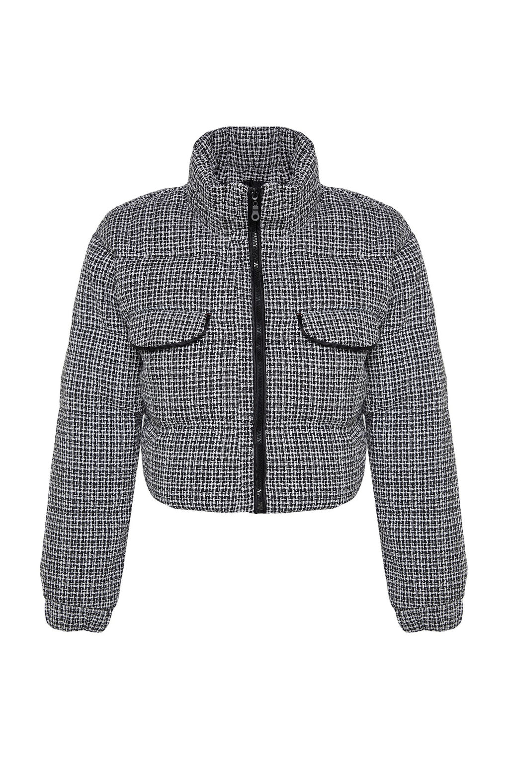TRENDYOLMILLA Siyah Tuvit Crop Sisme Mont TWOAW24MO00028  фото 6