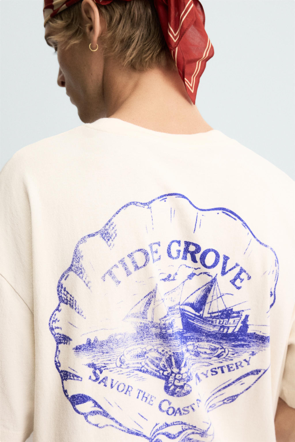 WASHED PRINT T-SHIRT - Zara фото 6