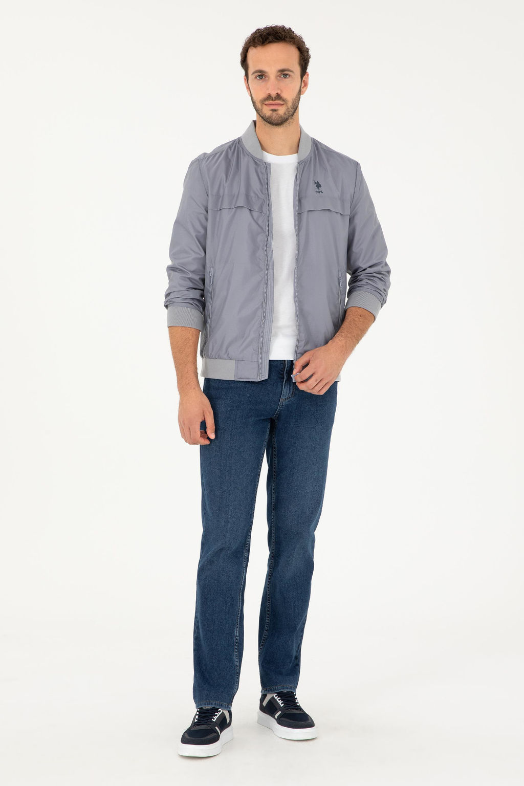 Мужское серое пальто Неожиданная скидка в корзине - U.s. polo assn фото 4