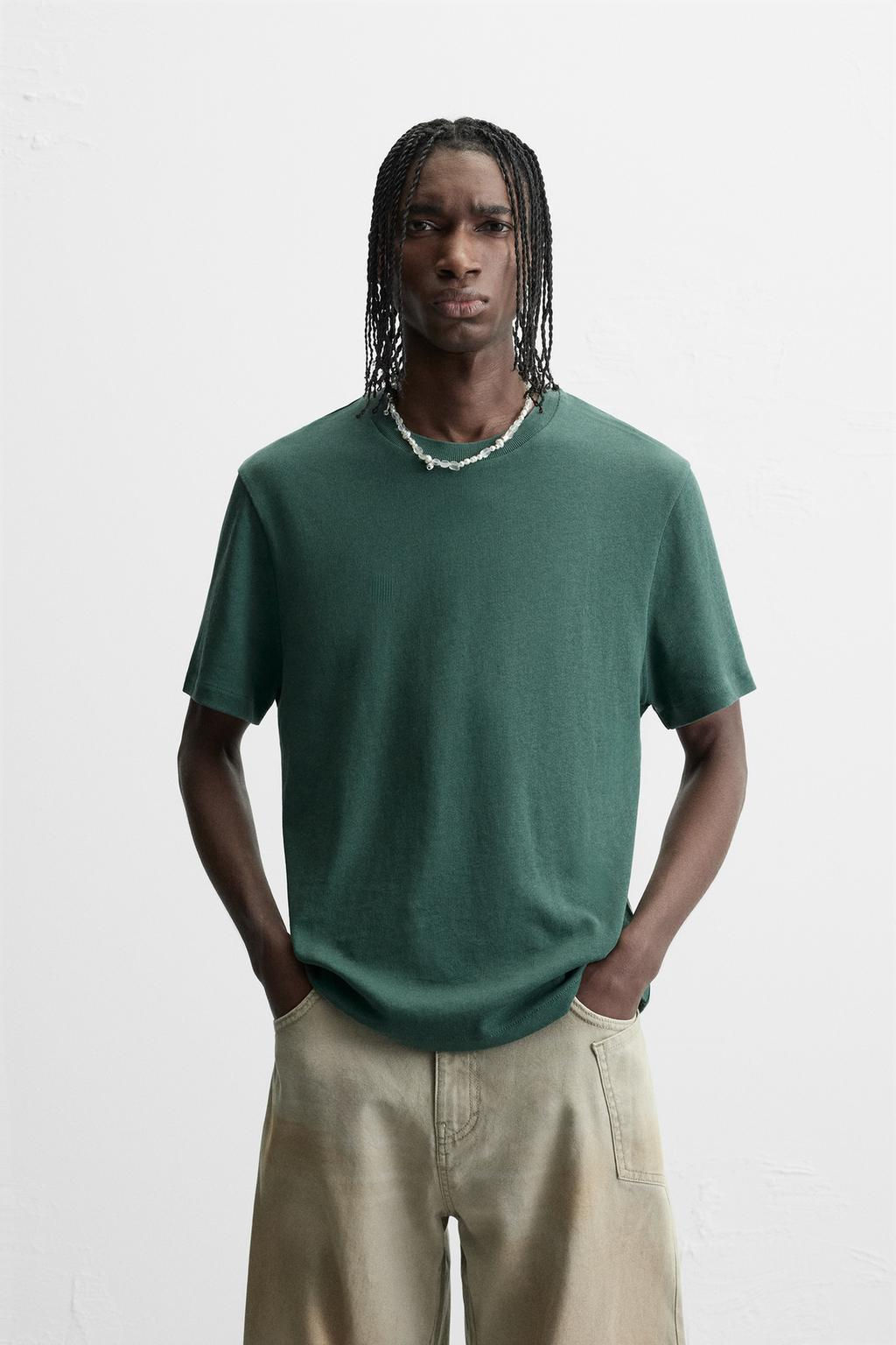 BASIC KNIT T-SHIRT - Zara фото 19