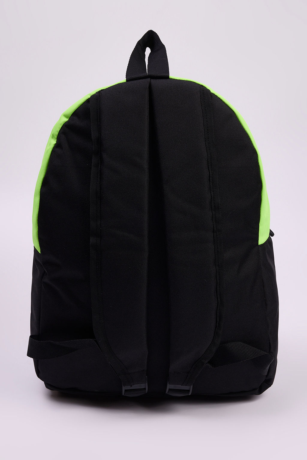Teen Siyah Neon Yesil Kontrast Fermuar Detayl? Kids Okul S?rt Cantas? TAKAW26OI00005