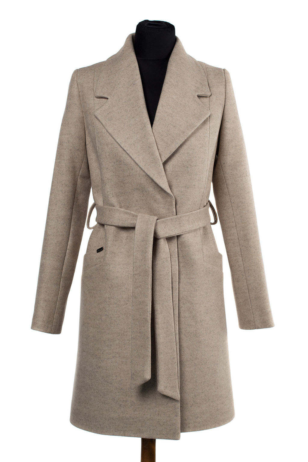 Пальто женское демисезонное (пояс) - El podio фото 9