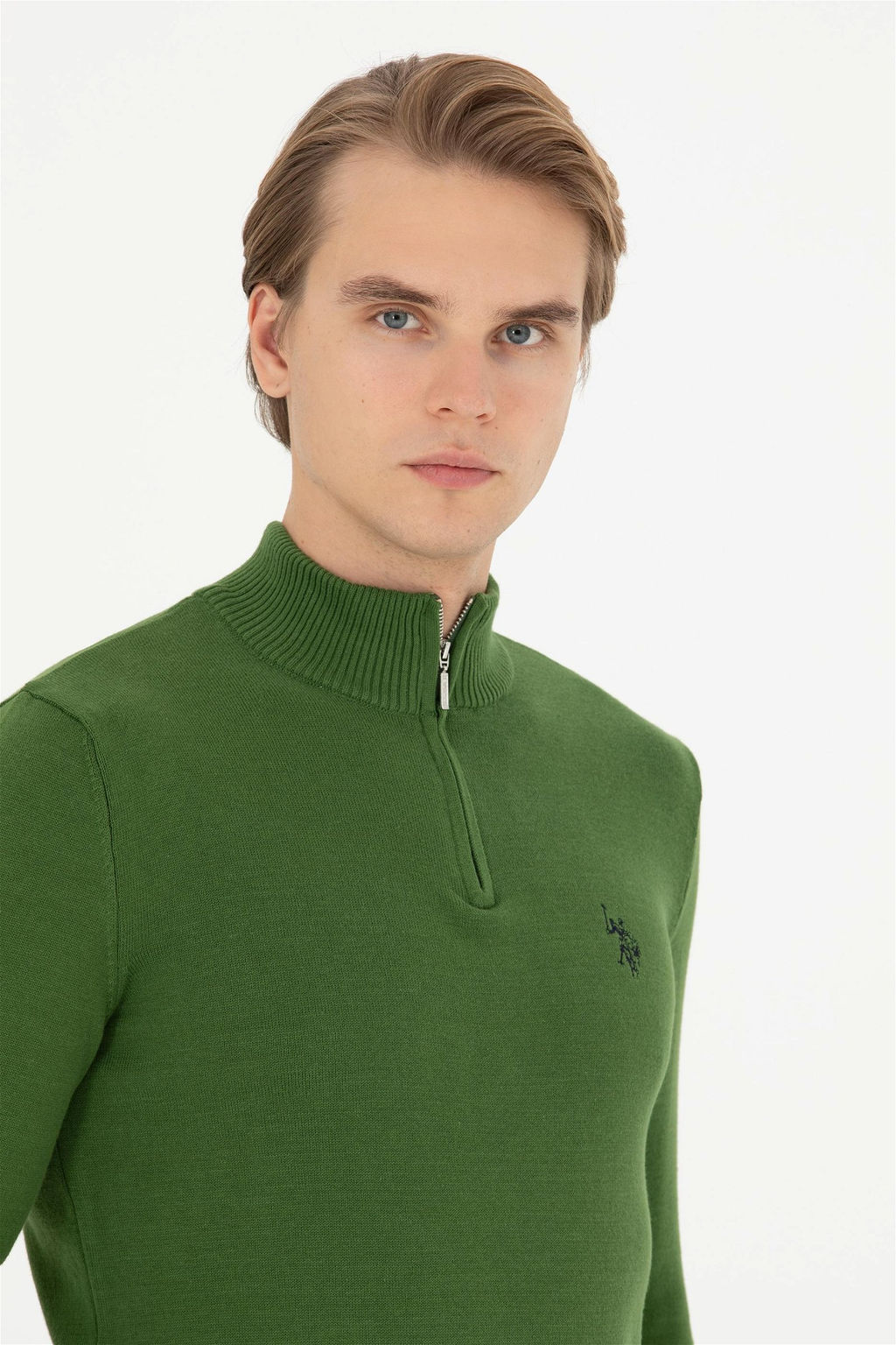 Мужской зеленый свитер - U.s. polo assn фото 2