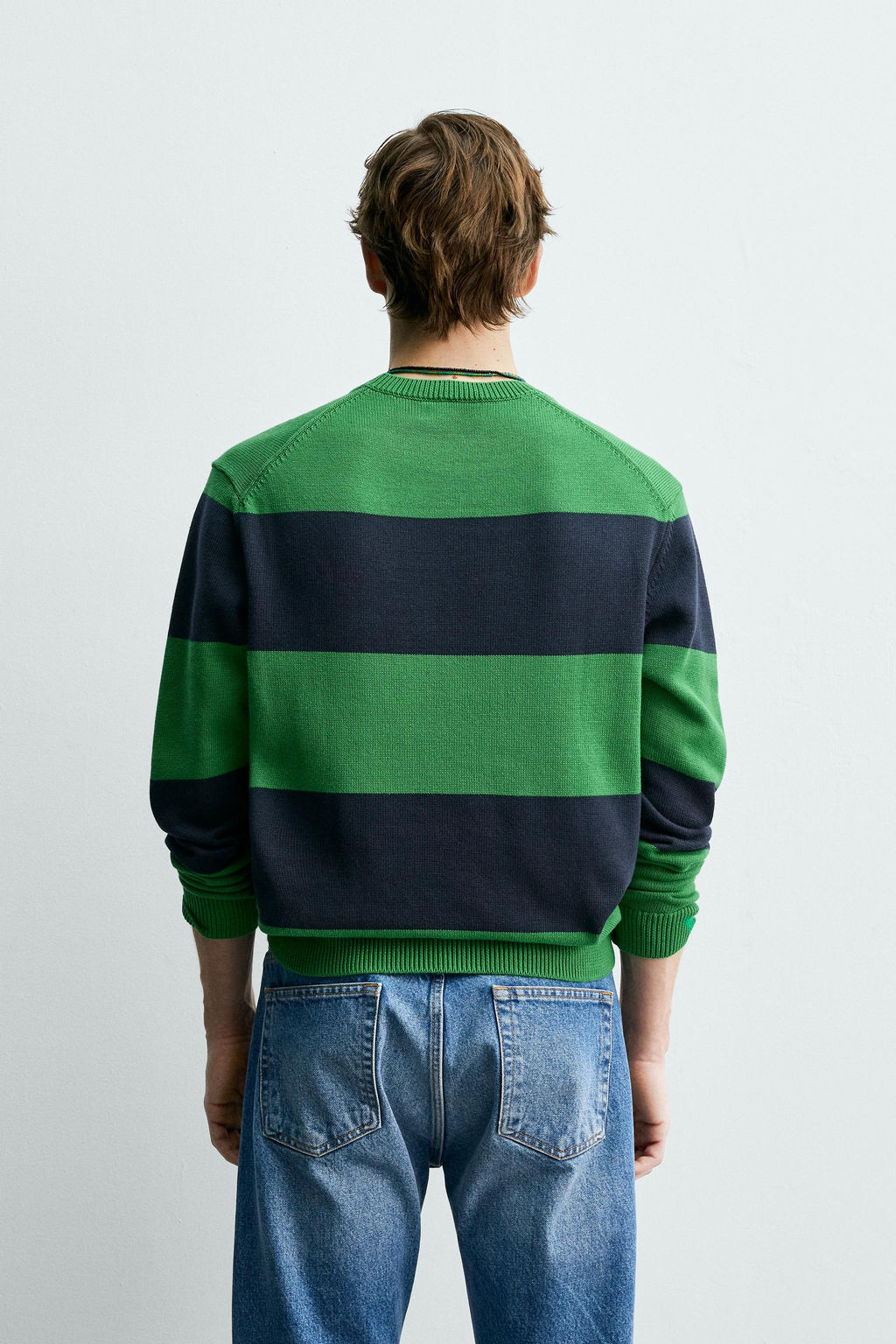 JERSEY JACQUARD RAYAS AARON LEVINE X ZARA / Azul?n  фото 3