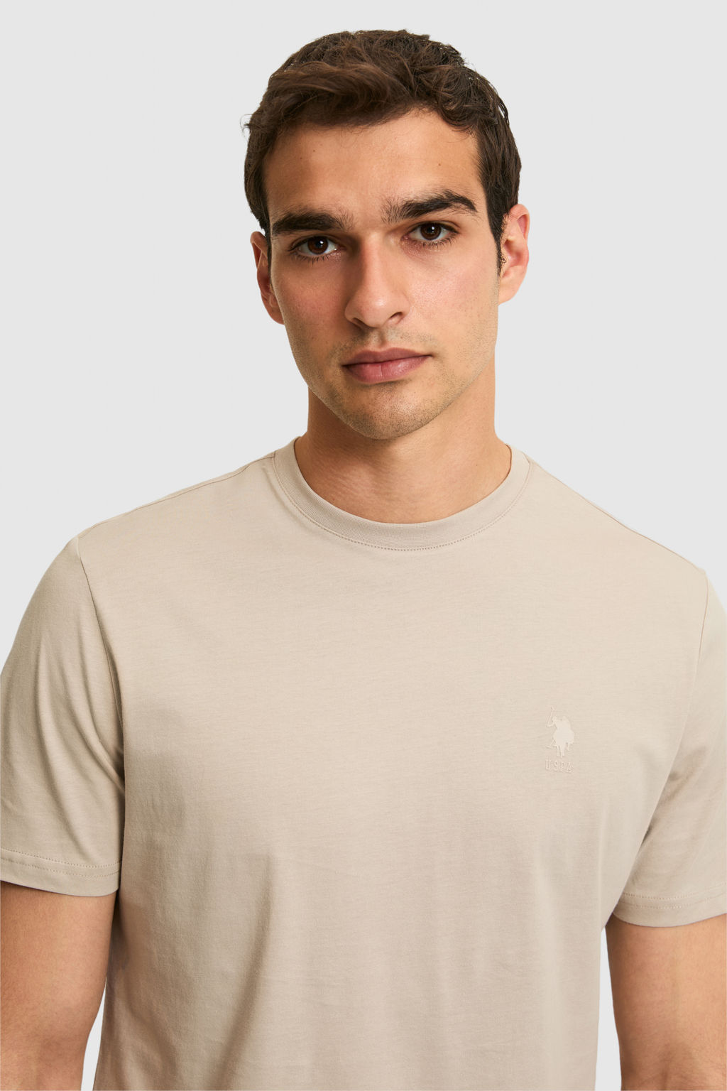 Erkek Regular Fit Bisiklet Yaka Ta_ Basic Ti__rt - U.s. polo assn фото 2