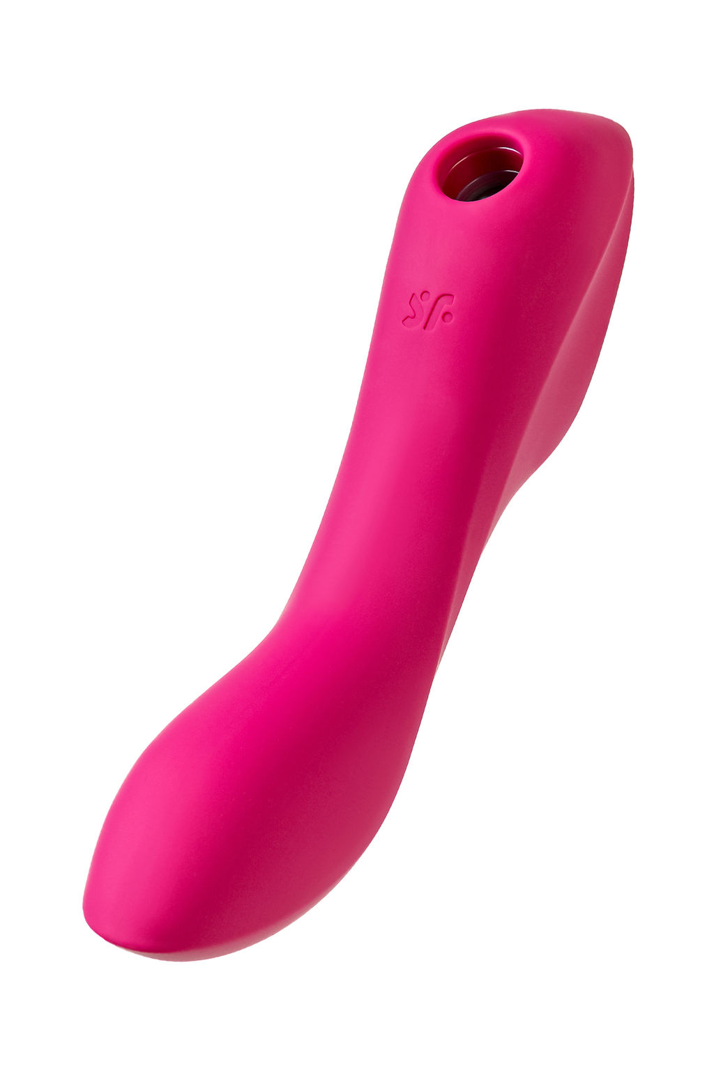 Вакуум-волновой бесконтактный стимулятор клитора Satisfyer Curvy Trinity 3, силикон, красный  фото 2