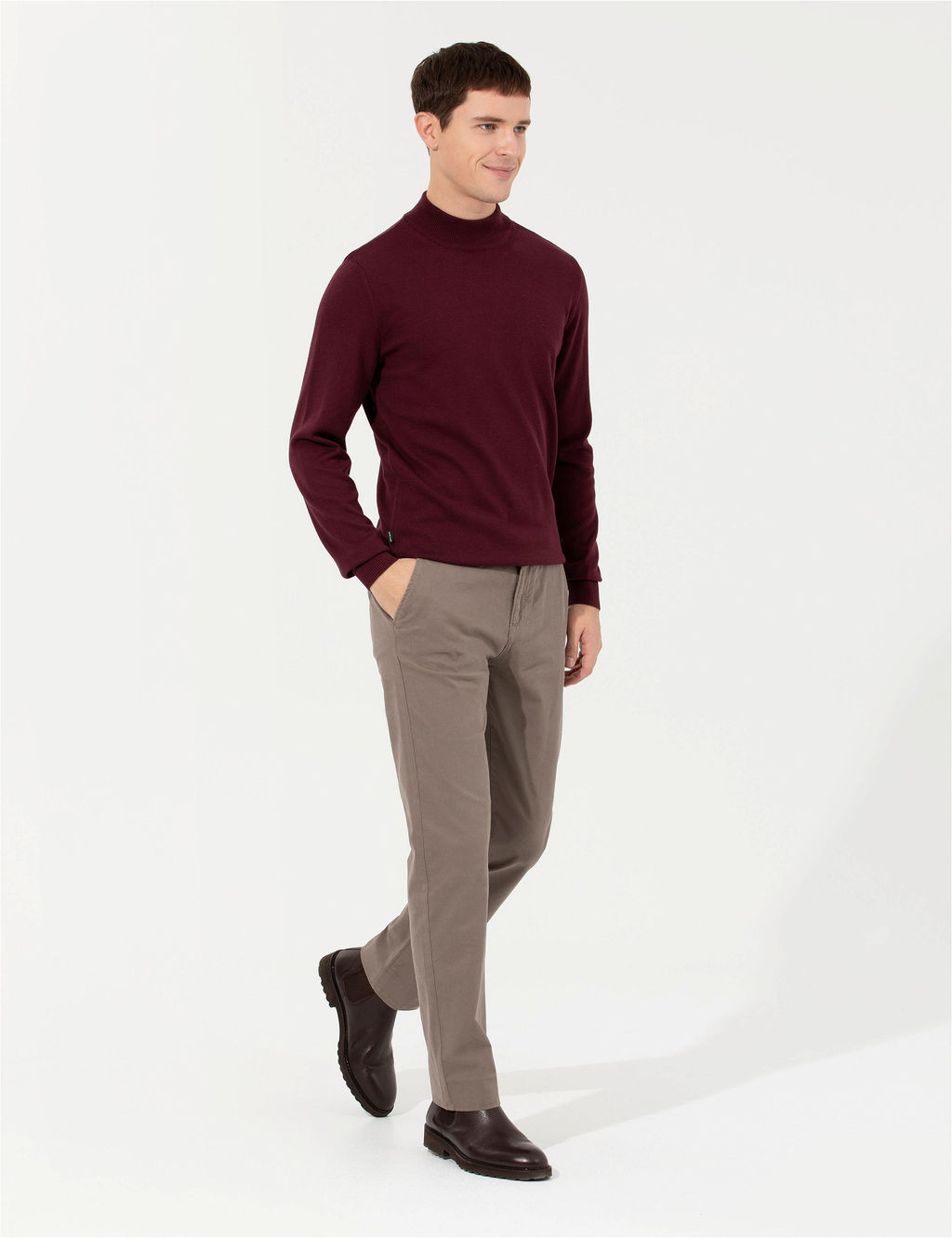 A__k Kahverengi Regular Fit Kanvas Pantolon - Pierre cardin фото 3
