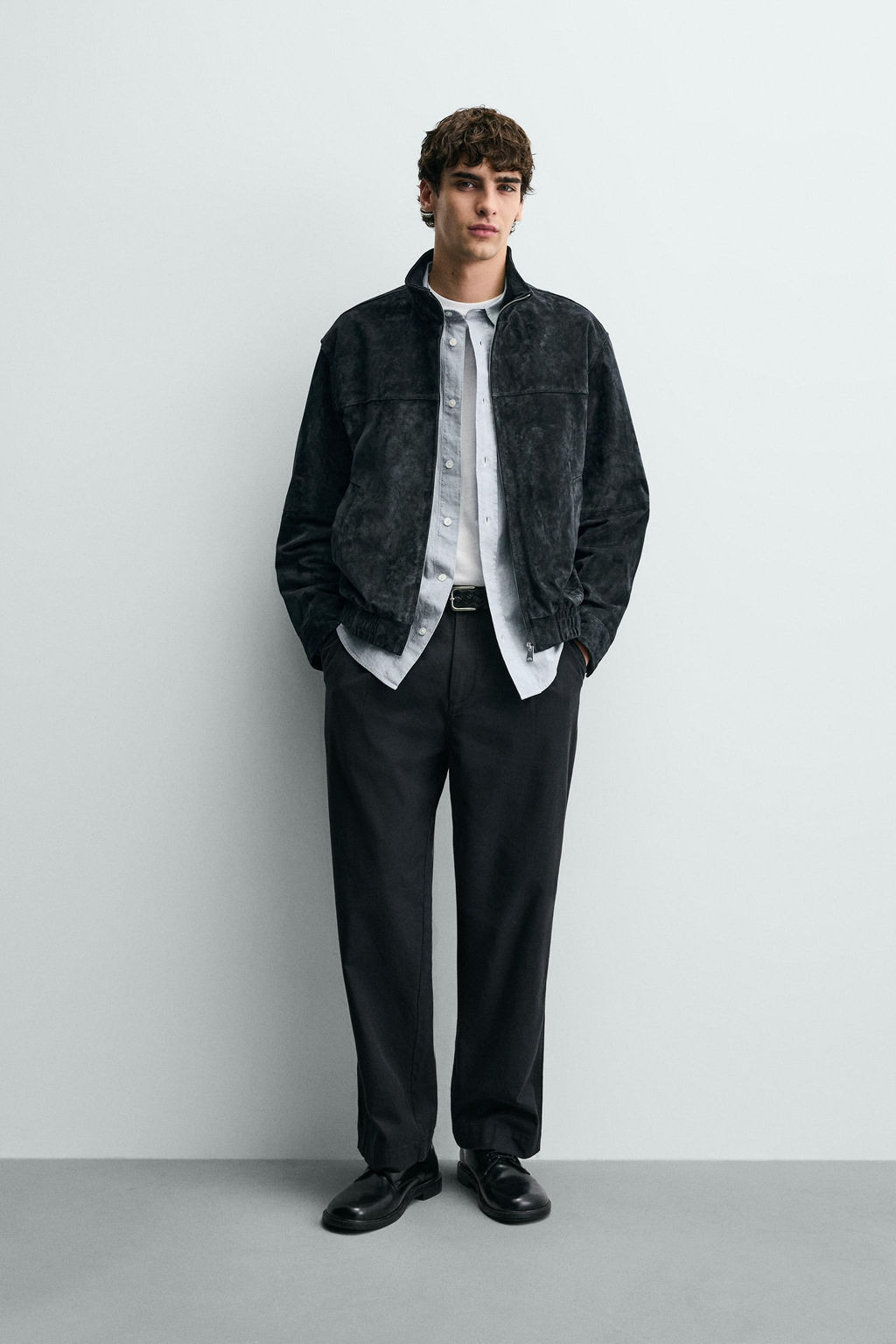 SUEDE LEATHER JACKET - Zara фото 9